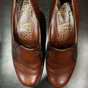 Dansko Chestnut Leather Loafers - Beth